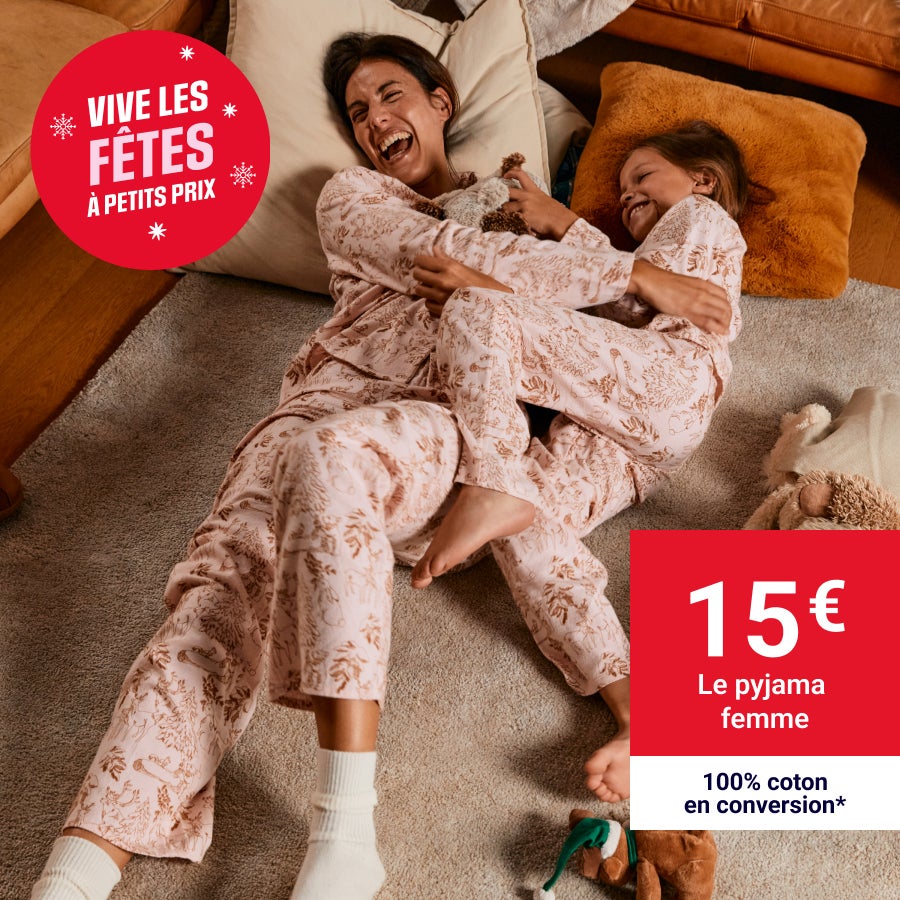 Pyjamas festifs et coordonnés